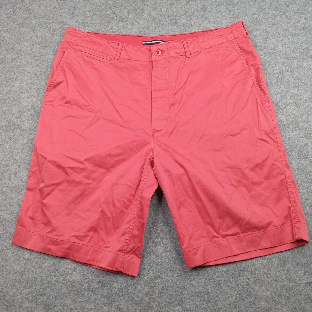Cremieux Shorts Mens 38 Salmon Red Chino Stretch Performance Casual Summer Golf
